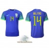 Officiële Voetbalshirt Brazilië Eder Militao 14 Uit WK 2022 - Heren